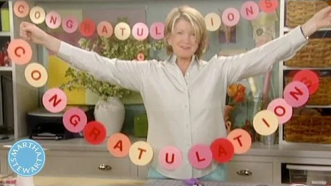 How to Make a Congratulations Banner- Martha Stewart