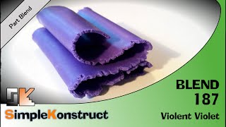 Part Blend Tutorial #187 – Violent Violet - Polymer Clay