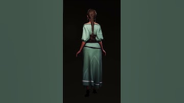 Arya 3D Character turnaround