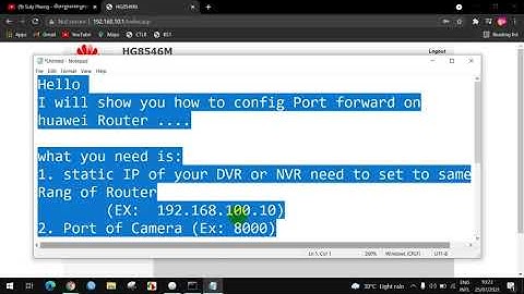 How to configure Port Forwarding on Huawei modem & Router .