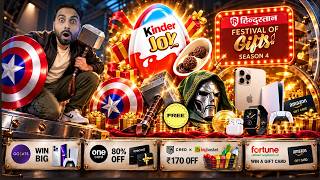 KInderjoy x Avengers FREE Gifts | HindustanLiv Free Gold, Iphone | Gosats Loot | Bigbasket Loot screenshot 5