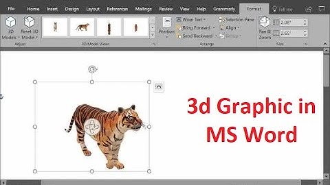 How to insert 3D Picture or 3D Model in Microsoft Word