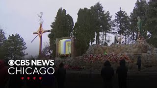 Catholics brave cold to visit Shrine of Our Lady of Guadalupe outside Chicago