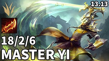 Master Yi Jungle vs Maokai - KR Master | Patch 13.13