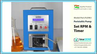 Instructions to operate PeriFLOW.I Peristaltic Pumps - ImaGENE InnoLab