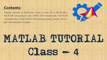 MATLAB TUTORIAL Class 4🔥Transfer Function, zero-pole location🔥 #matlabtutorial #matlabtutorials
