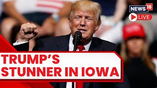 Trump Attacks Ron DeSantis, Joe Biden In Iowa | Trump Speech Today | 2024 Presidential Campaign