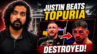 Justin Gaethje DESTROYED Ilia Topuria at UFC White House EVENT! | Mistakes by Topuria