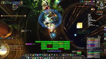 WoW Fist - Mistweaver Heal Monk Tomb of Sargeras TOS Maiden of Vigilance HC POV