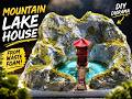 Diy Asian temple :realistic mountains using tissue paper low budget