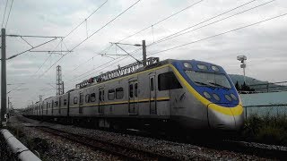 台鐵北上3174次EMU800區間車通過煉油廠前平交道-2017/09/01
