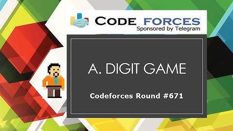 A. Digit Game | Codeforces Round #671 (Div. 2)