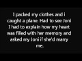 Don't Cry Joni ~ Lyrics