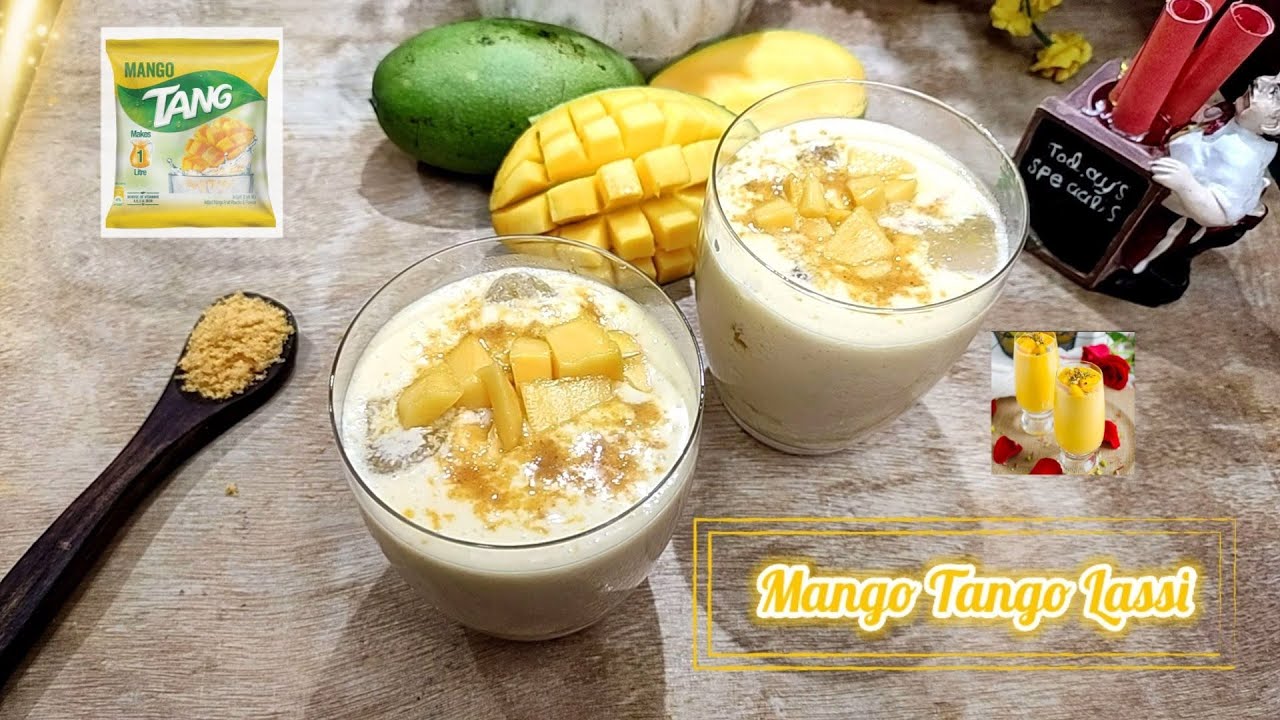 Mango Tang Lassi | Mango Yogurt Smoothie| Summer Drink | Mango Tang Combination