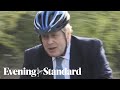 Local Elections: Boris Johnson enjoys a bike ride & elbow taps in Stourbridge