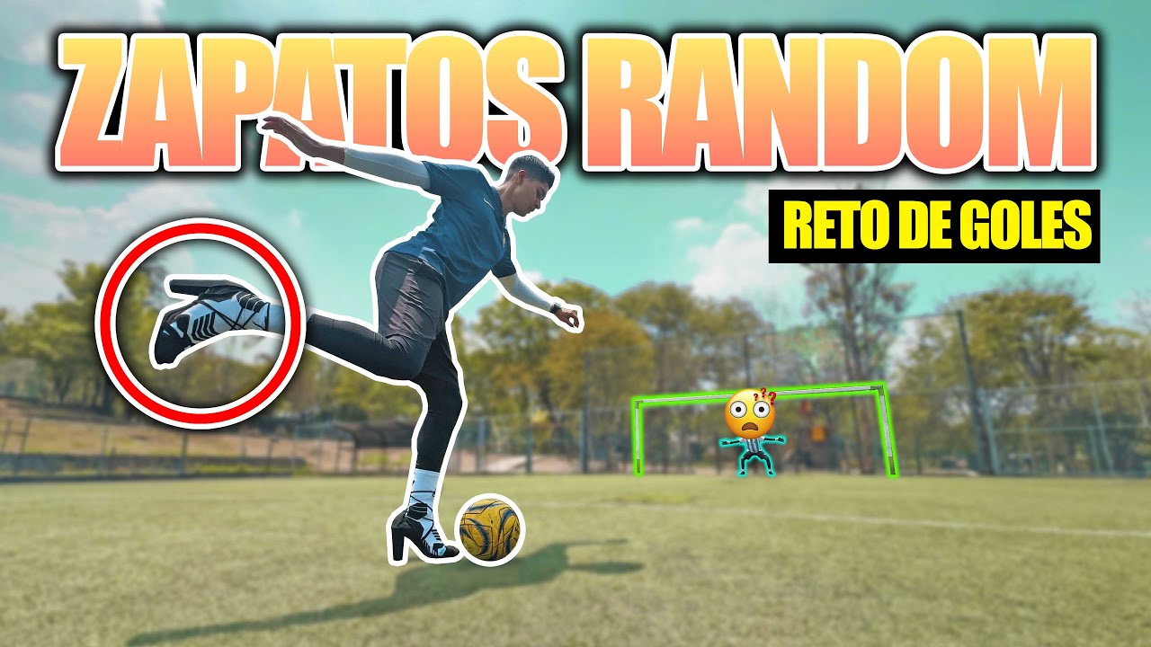 RETO de GOLES con ZAPATOS RANDOM 👠⚽️😵‍💫 - YouTube