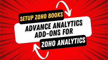 How To Set Up Zoho Books Advance Analytics Add-Ons For Zoho Analytics