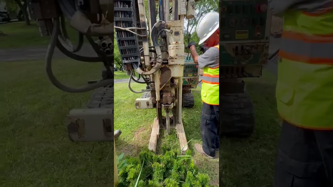 Geoprobe In Action Soil Sampling At Former Oil Tank Site Walden NY