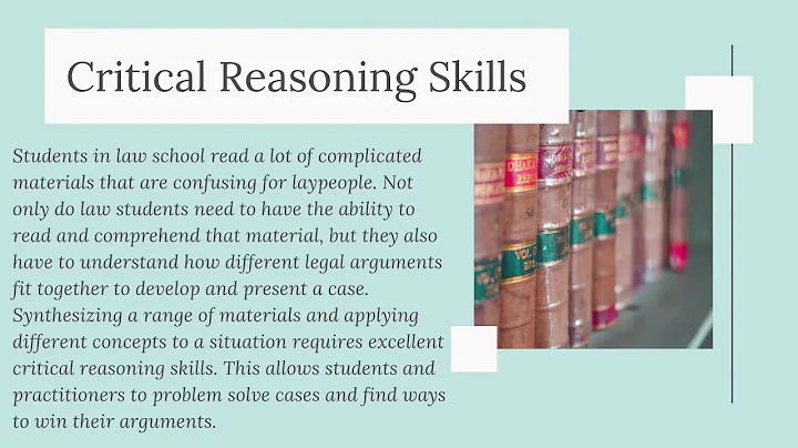 Four Skills Students Need for Law School
