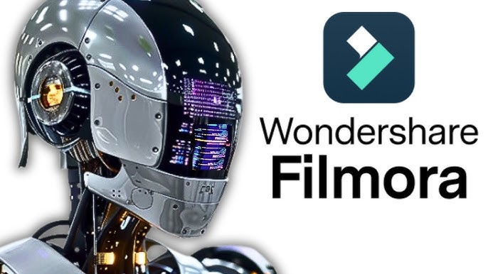 Wondershare Filmora Agent AI interface showing automated video editing workflow with intelligent scene detection, audio enhancement, and professional colour grading features for complete video creation process