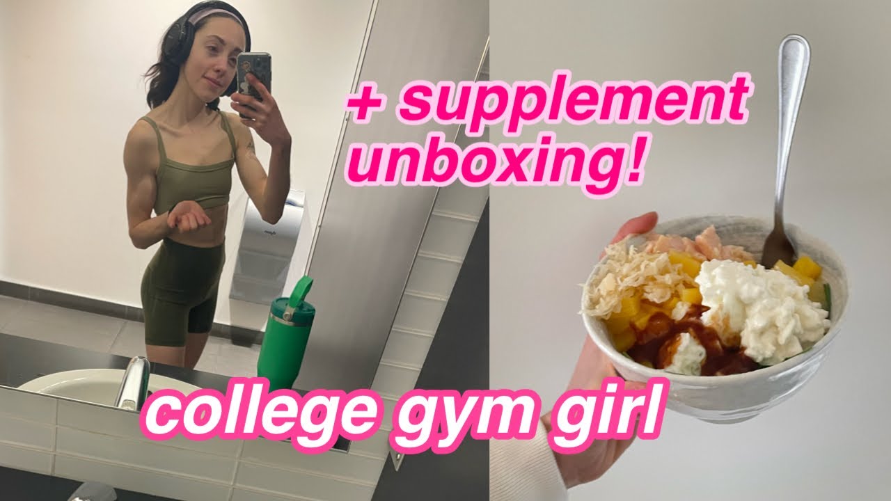 GYM RAT SHENANIGANS: college gym girl vlog + supplement haul!
