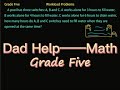 Daddy Help Grade Five Math Tutorial-6: Workload Problems