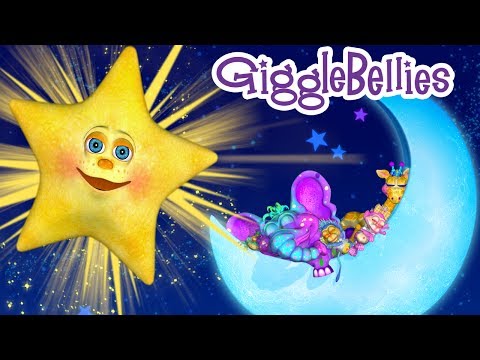 "Twinkle Twinkle Little Star" Nursery Rhyme with The GiggleBellies- music video for kids
