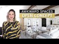 AWKWARD SPACE SOLUTIONS | Open Concept Floor Plan | Julie Khuu