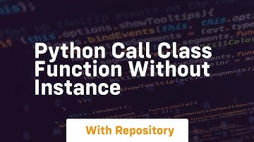 python call class function without instance