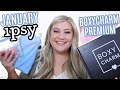 TRIPLE UNBOXING + A GIVEAWAY! JANUARY IPSY & BOXYCHARM PREMIUM