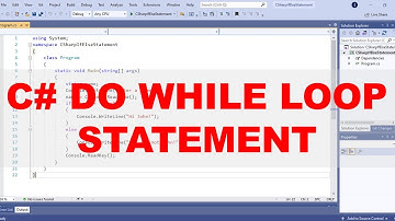 C# Do While Loop Statement