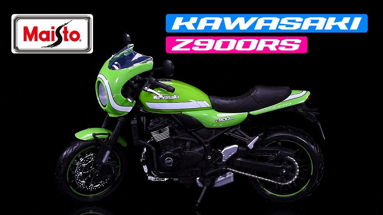 Kawasaki Z900RS Cafe Green 1/12 Diecast Motorcycle Model Maisto 18989