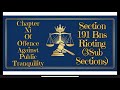 #105 Section 191 bns | Rioting| 3 Subsections |  #bpt #b1| Arshira | Maan studies