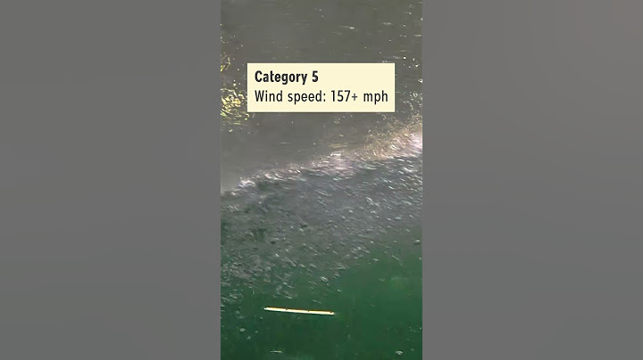 How intense is a Category 5 hurricane wave?