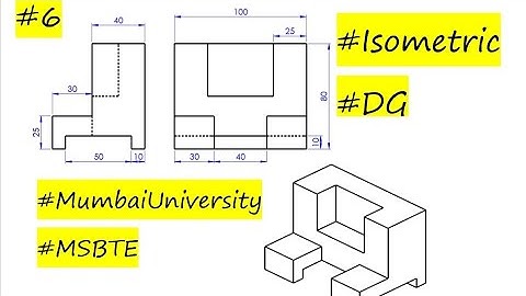 #6 Isometric Projection | Engineering Graphics by Deepak Gupta #dgsir | Mumbai university #msbte