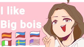 I like big bois meme #Countryhumans Ft. Philippines, Russia, America, my oc, etc