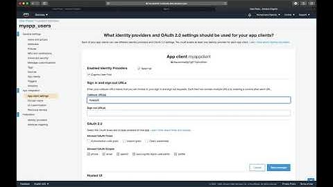 How to use Amazon cognito openid connect hosted UI for iOS & Android clients Part 1