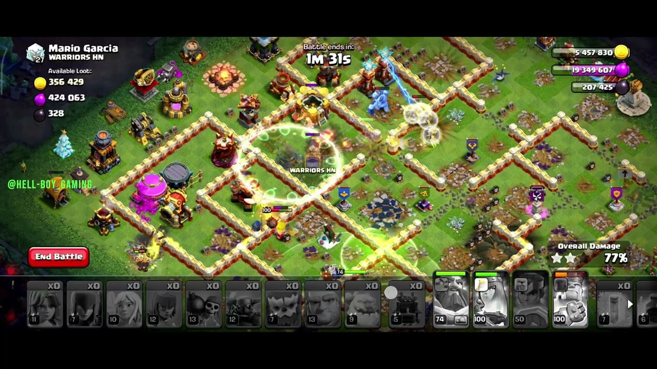 Attacked on TH-17_3 Star with  Low Level Troops for dark, gold and Elixir_COC Best Attack