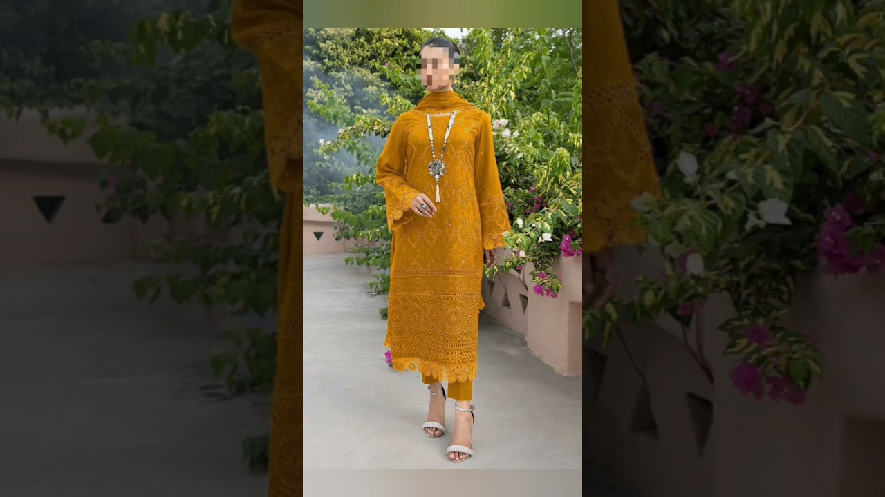 KHAF Chikankari Collection 2025 | Cotton & Chiffon 3PC Embroidered Suit | Luxury Unstitched 2025/26