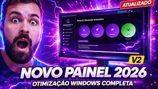 WINDOWS NUNCA MAIS FOI O MESMO! 😱 Mega Optimizer v2 – O MAIOR PAINEL GLOBAL 2026