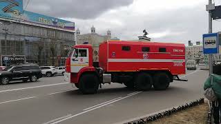 Улан-удэ площадь Советов пожарные автомобили