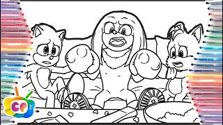 Sonic Knuckles and Tails Sonic 3 coloring pages new Sonic the Hedgehog