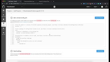 Adding your first project to CircleCI