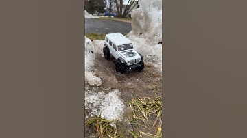 Axial Scx24 snow/mud #shortvideos #carcommunity #viral #rccar #video #snow #axial #scx24 #axialscx24