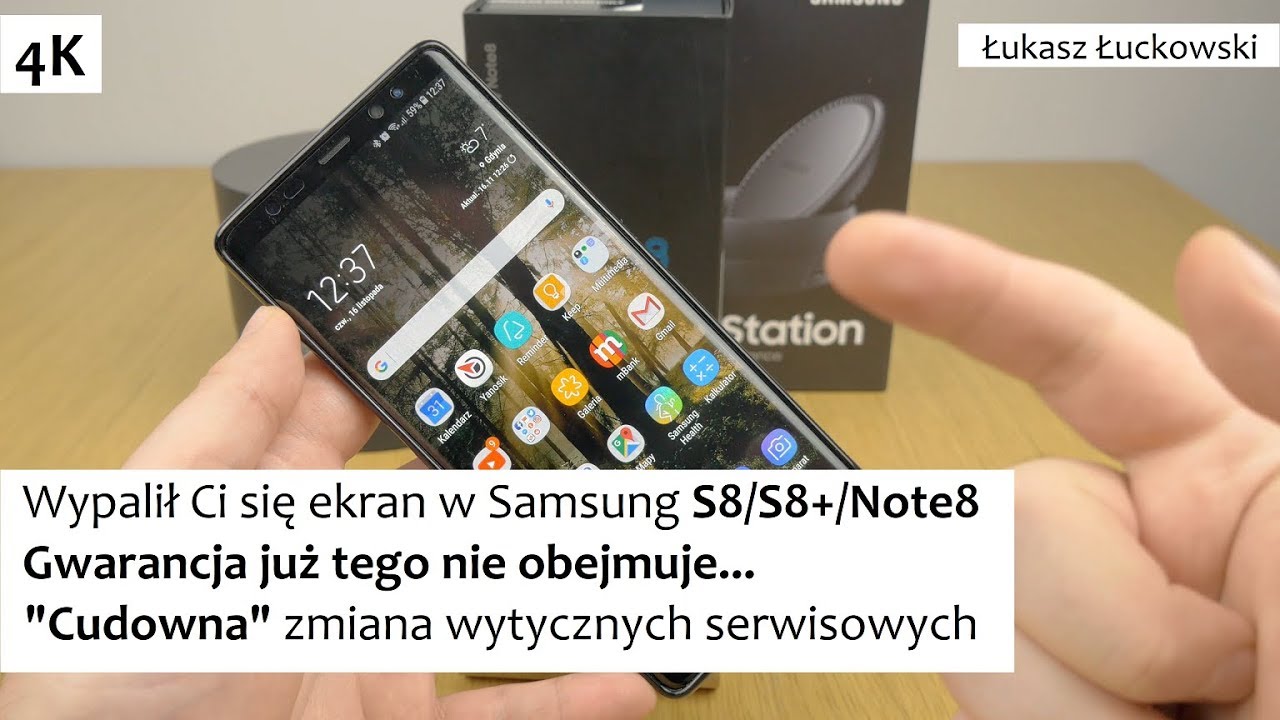 Wypalony ekran w Samsung S8/S8+/Note8 już GWARANCJA TU NIE