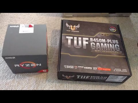 Ryzen 5 2600, Asus TUF b450M-Plus Gaming motherboard, Ballistix 16 Gb DDR4, Western Digital SSD