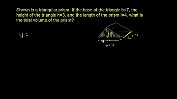 Find the volume of a triangular prism and cube | Geometry | Khan Academy