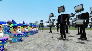 Wizard Skibidi Toilet VS TV Man Large | Garry's Mod screenshot 2