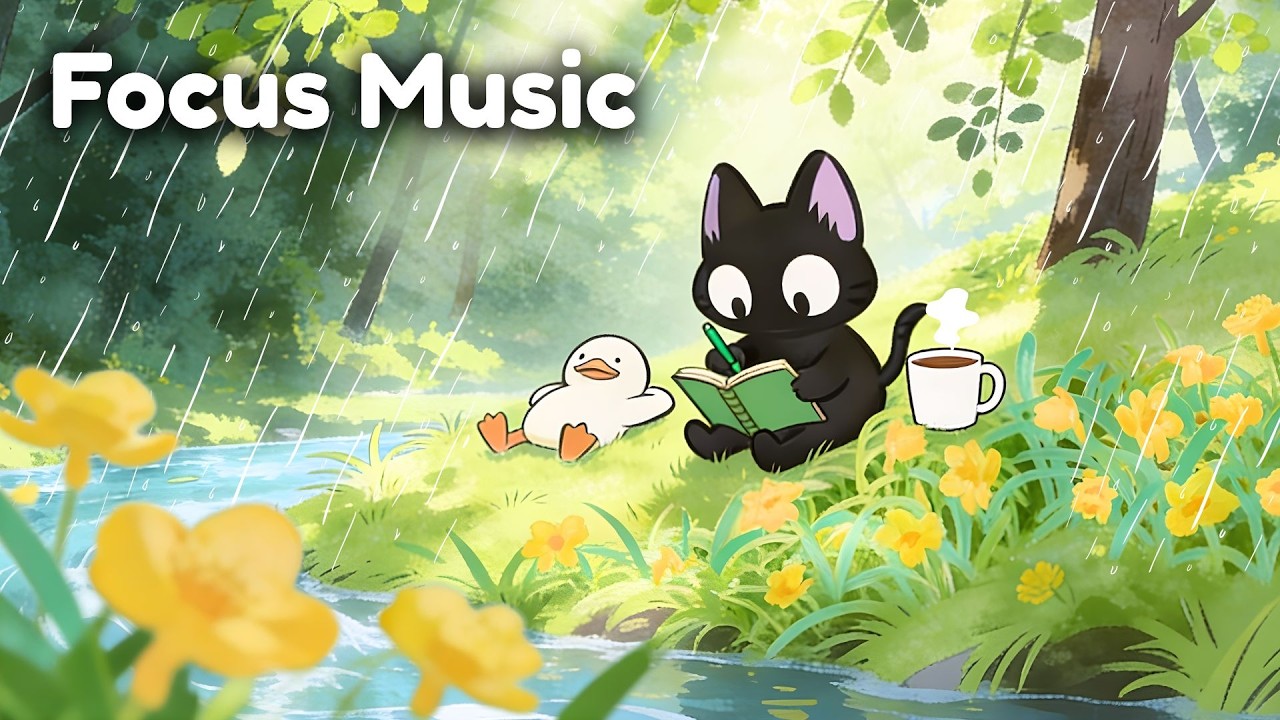 PAIN IS TEMPORARY. REGRET IS FOREVER. ☂️🌼 Cozy Rain Lo-fi Jazz for Study, Focus