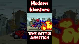 Modern Warfare : Tank Battle Animation | #tanks #gerand #shorts